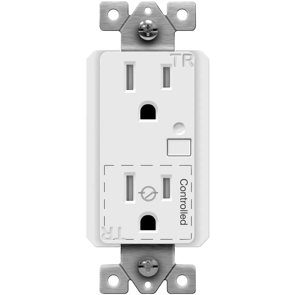 Wireless PIR Ceiling Sensor with Five 15A/125V Plug Load Control Receptacles