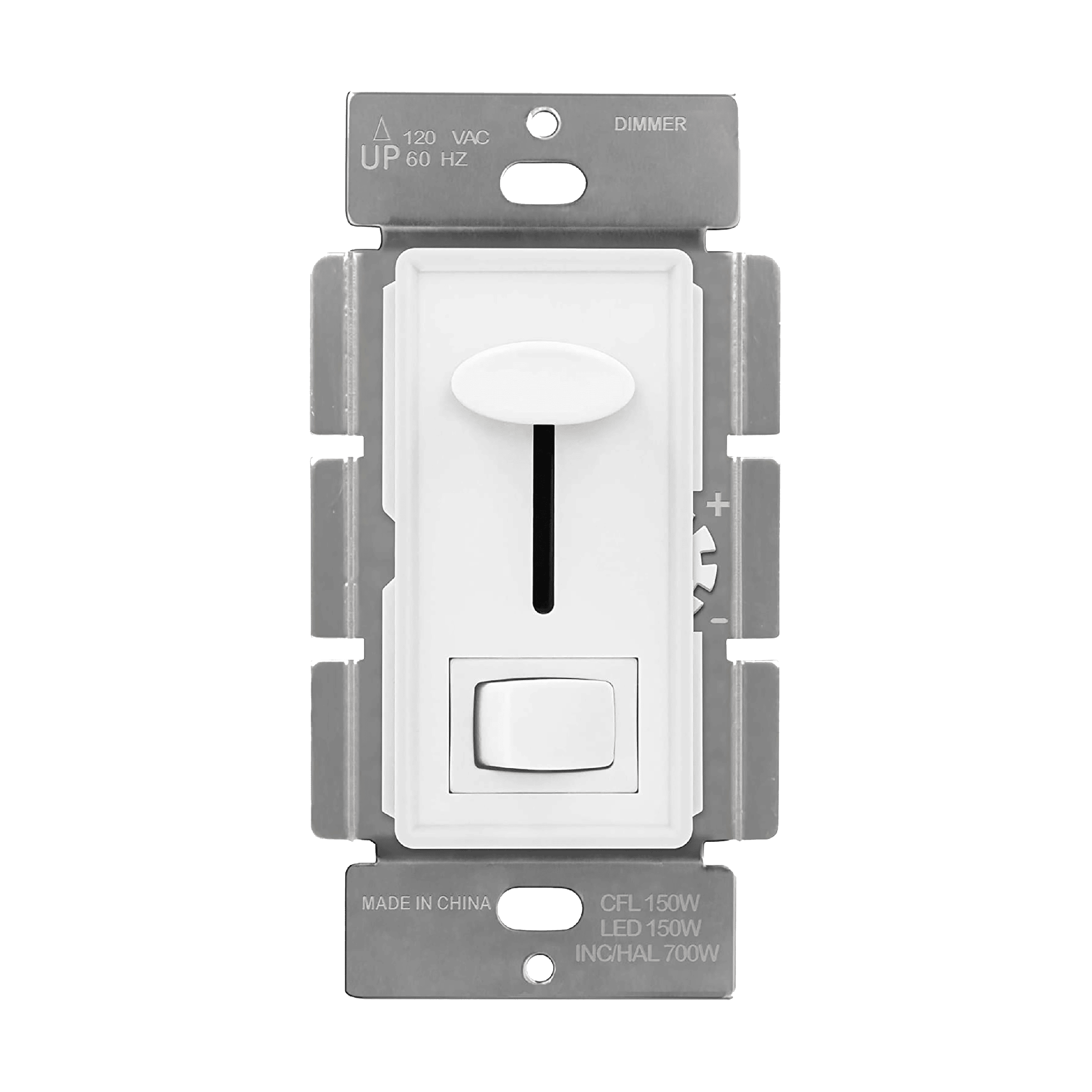 Single Pole/3-Way Decorator Slide Dimmer Switch, 150W LED, 700W Inc