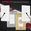 1-Gang 0.406" Rotary Dimmer Decorator Wall Plate Insert