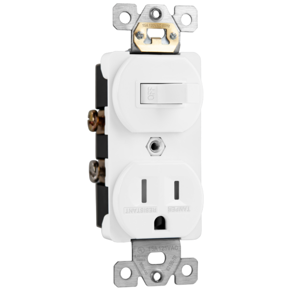 GE Z-Wave Plus 15-Amp 120-volt Tamper Resistant Recessed Residential  Decorator Smart Outlet, White at