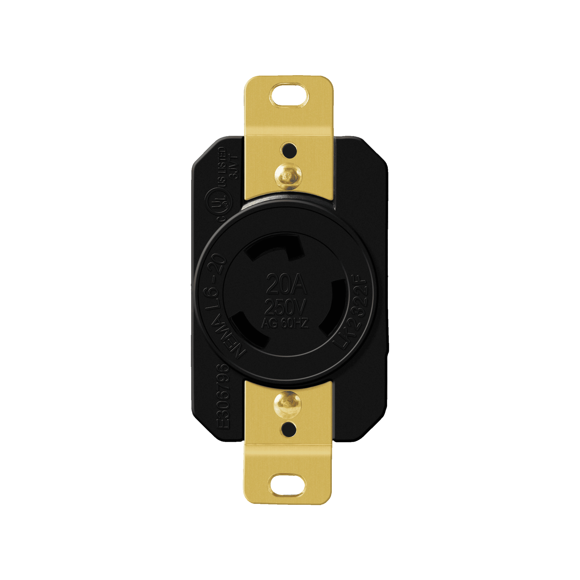 20A/250V Locking Receptacle, NEMA L6-20R