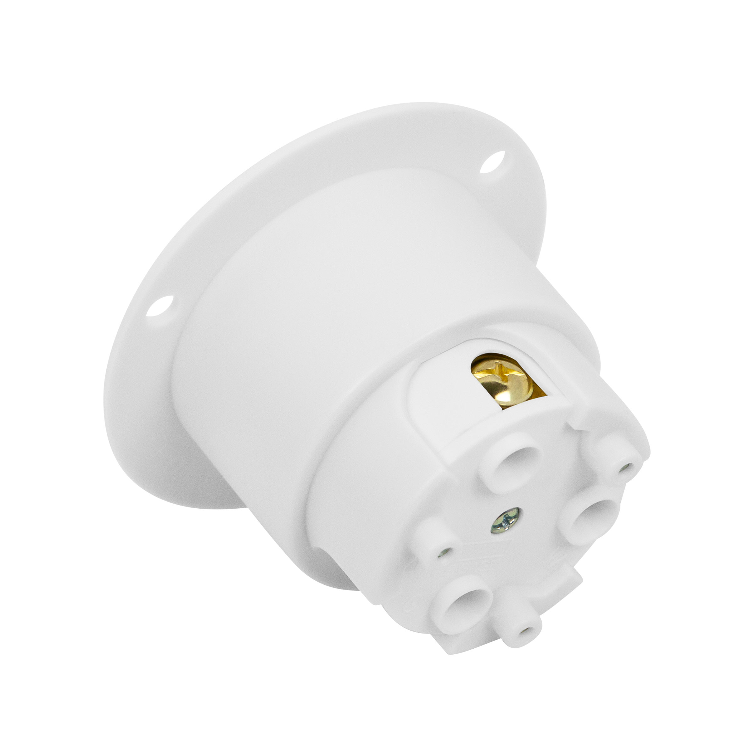 NEMA L5-30 Flanged Outlet Locking Plug Charger Receptacle 30 Amp White