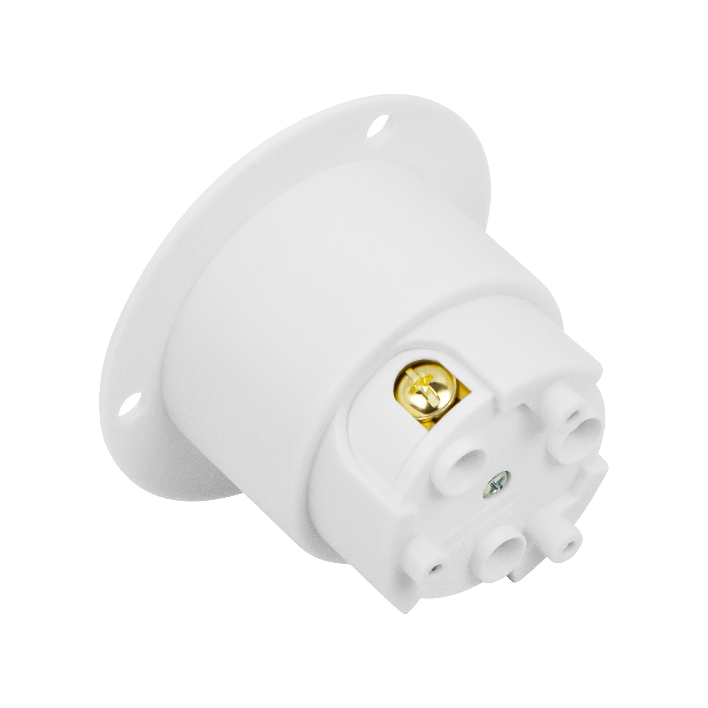 NEMA L6-30 Flanged Outlet Locking Plug Charger Receptacle 30 Amp White