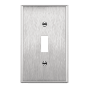1-Gang Stainless Steel Toggle Switch Wall Plate