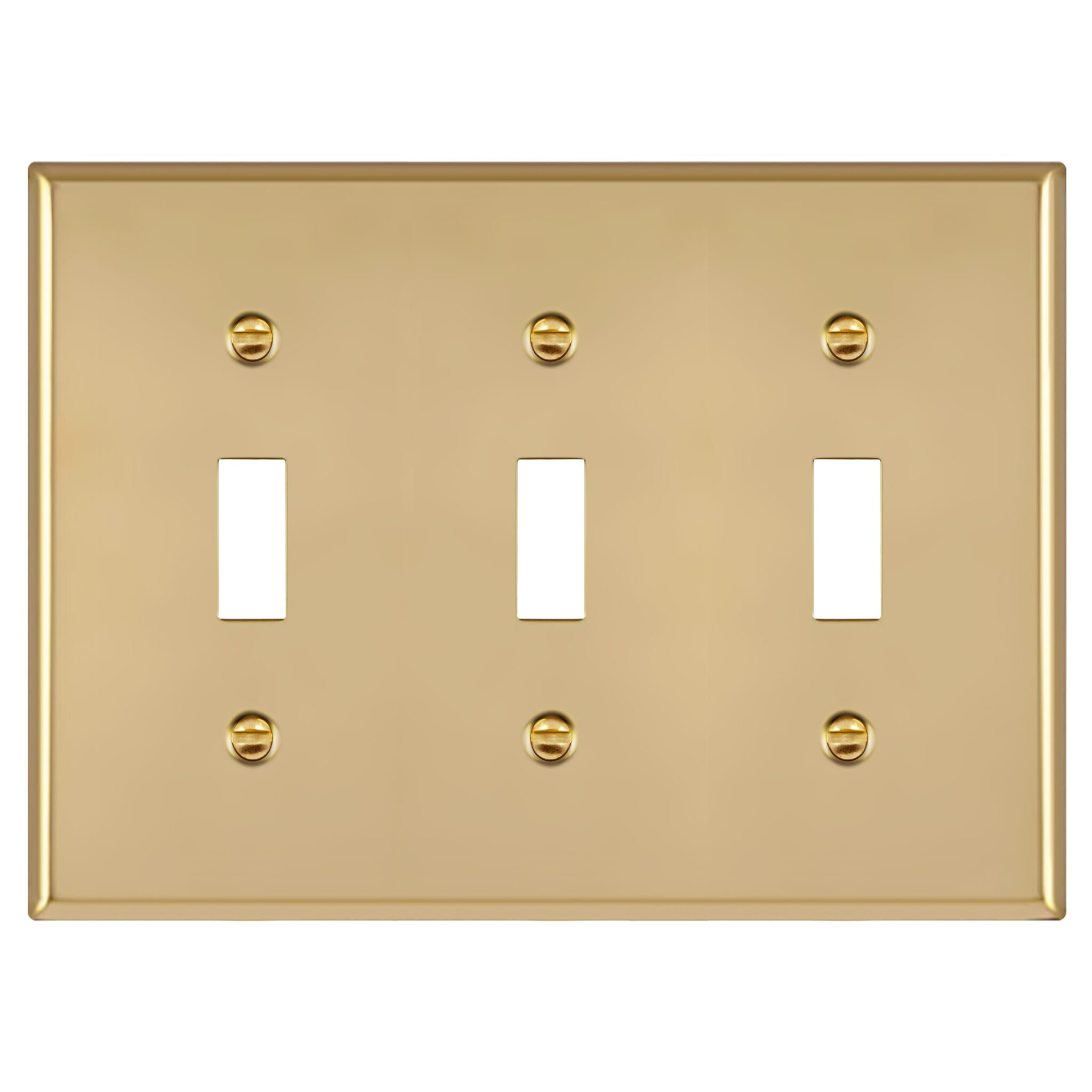 3Gang Toggle Switch Metal Wall Plate TOPGREENER