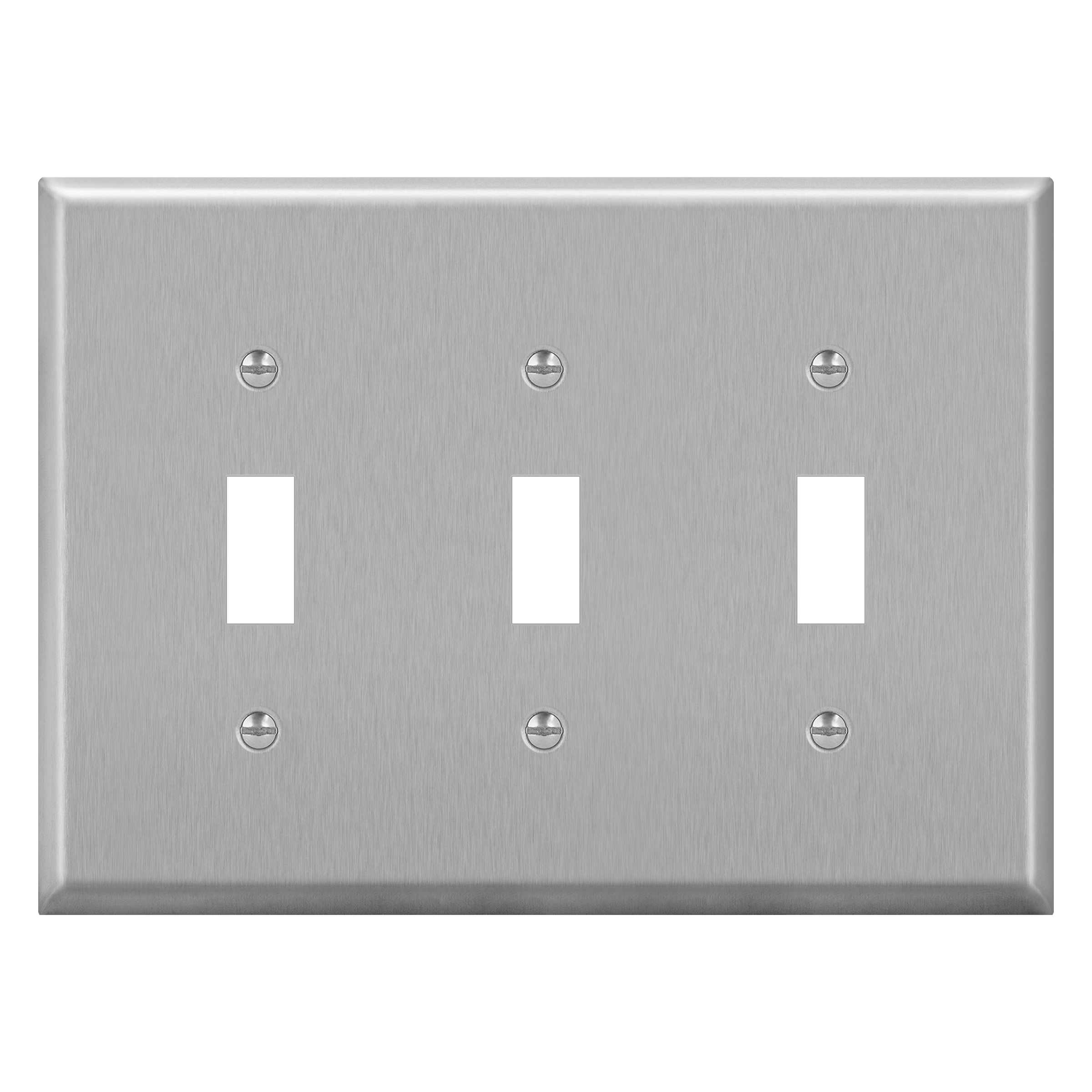 Triple Toggle Light Switch Metal Cover Plate