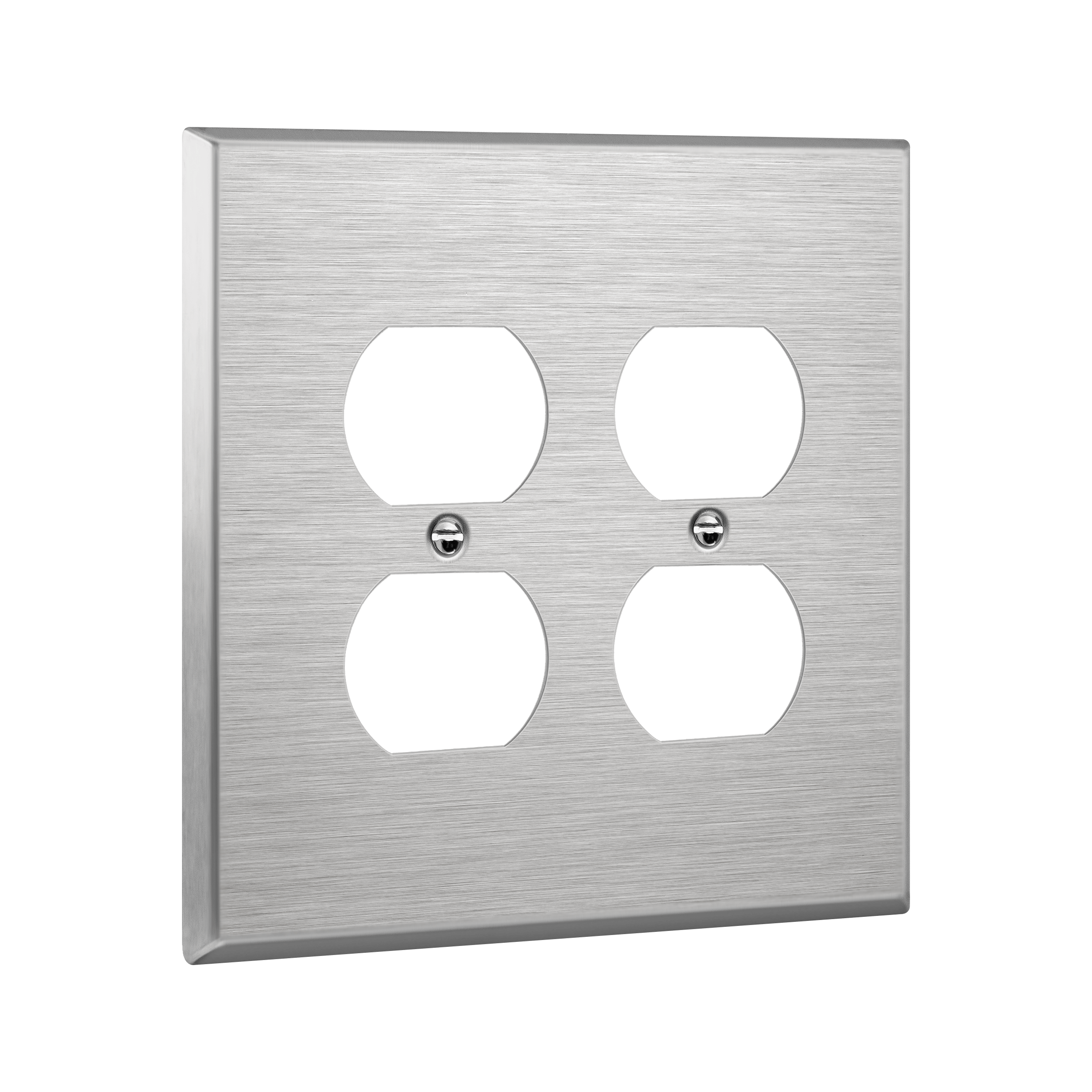 Double Duplex Receptacle Metal Wall Plate