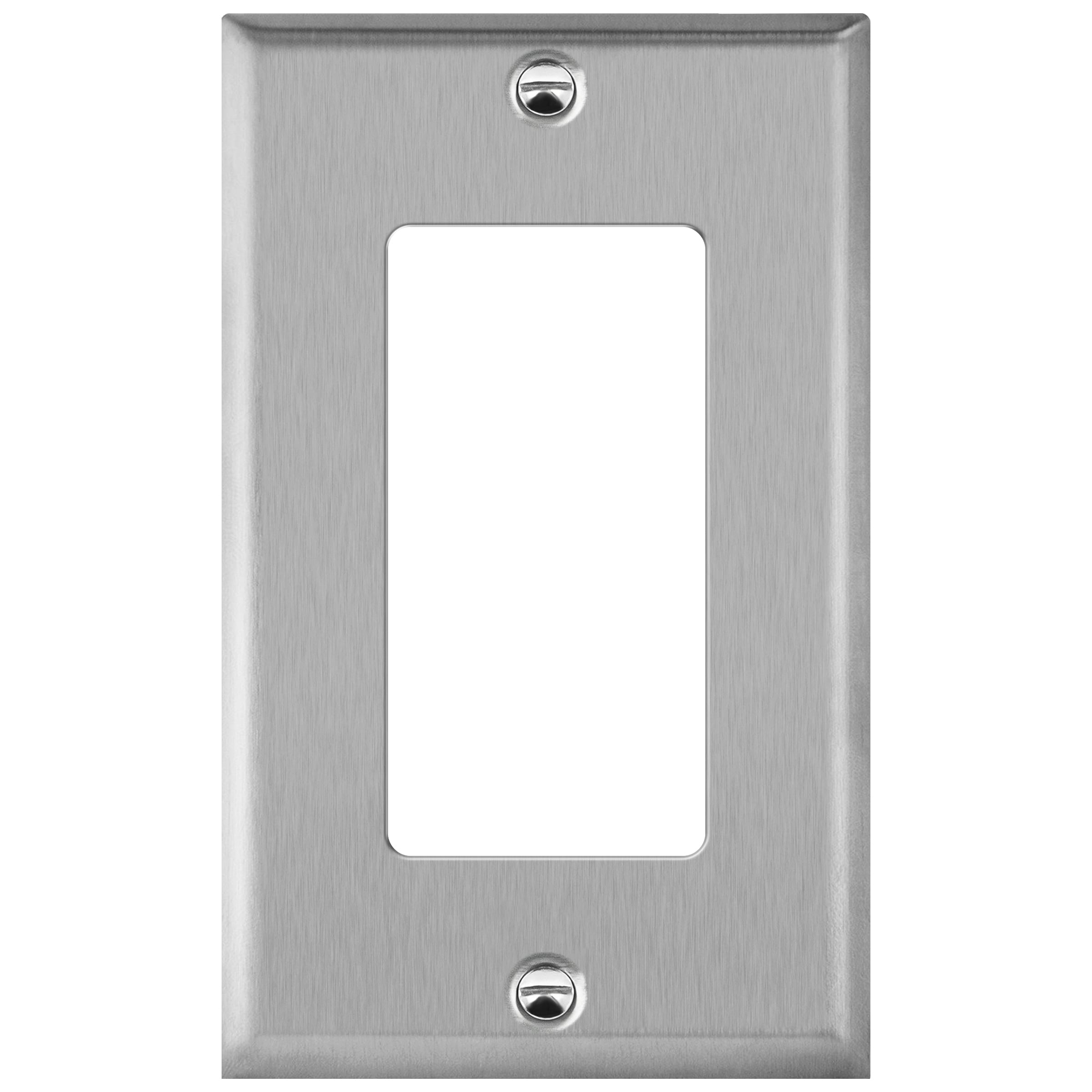 1-Gang Metal Decorator Outlet Wall Plate