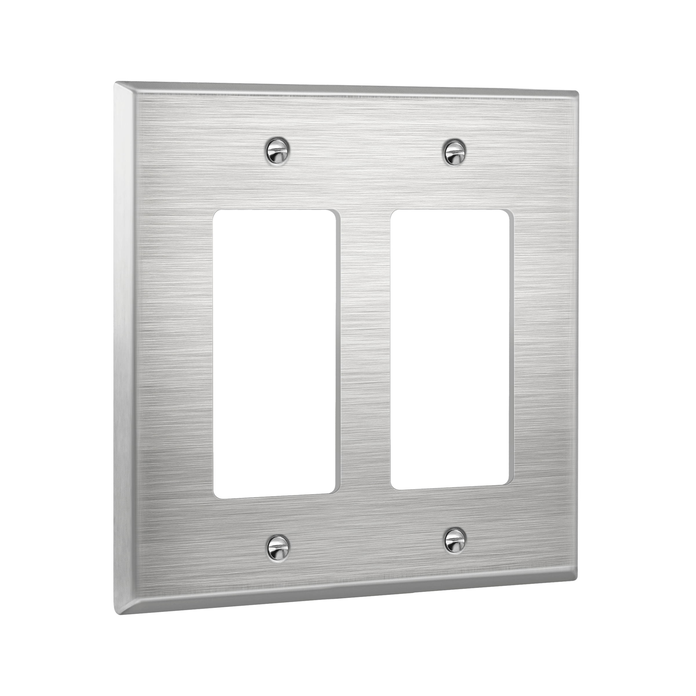 Double Decorator Switch Metal Wall Plate