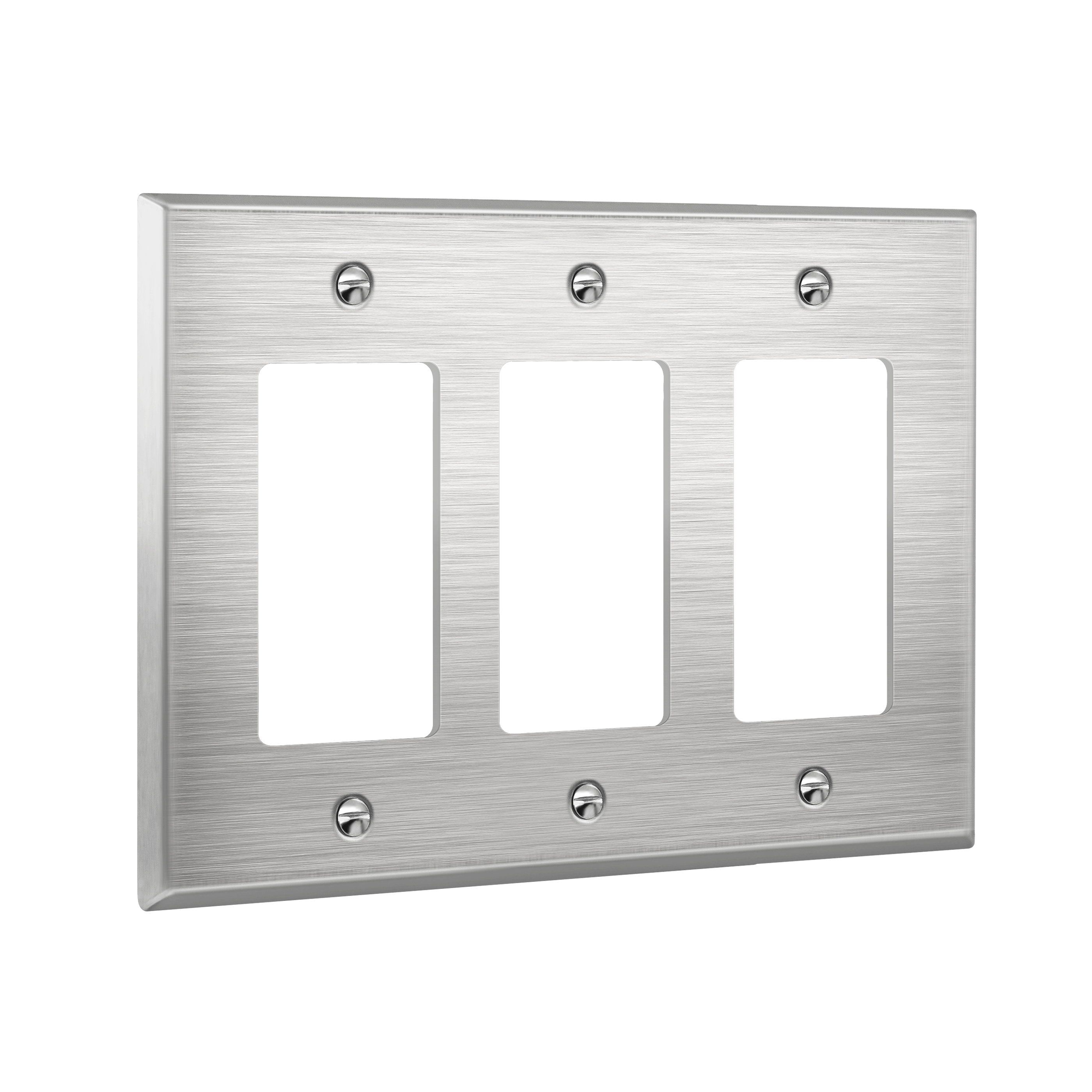 Triple Decorator Switch Metal Wall Plate