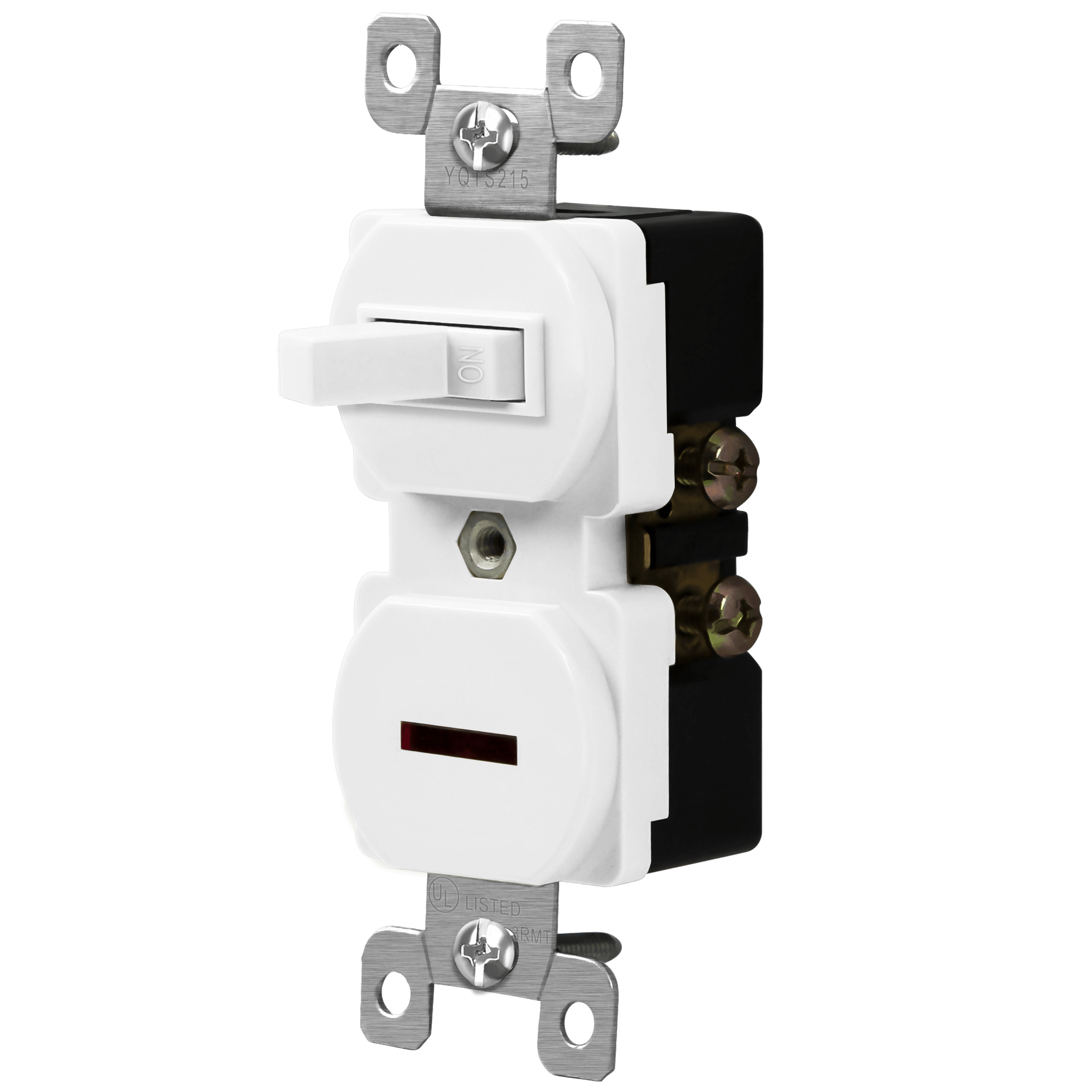 Combination Toggle and Pilot Light Switch Duplex Style