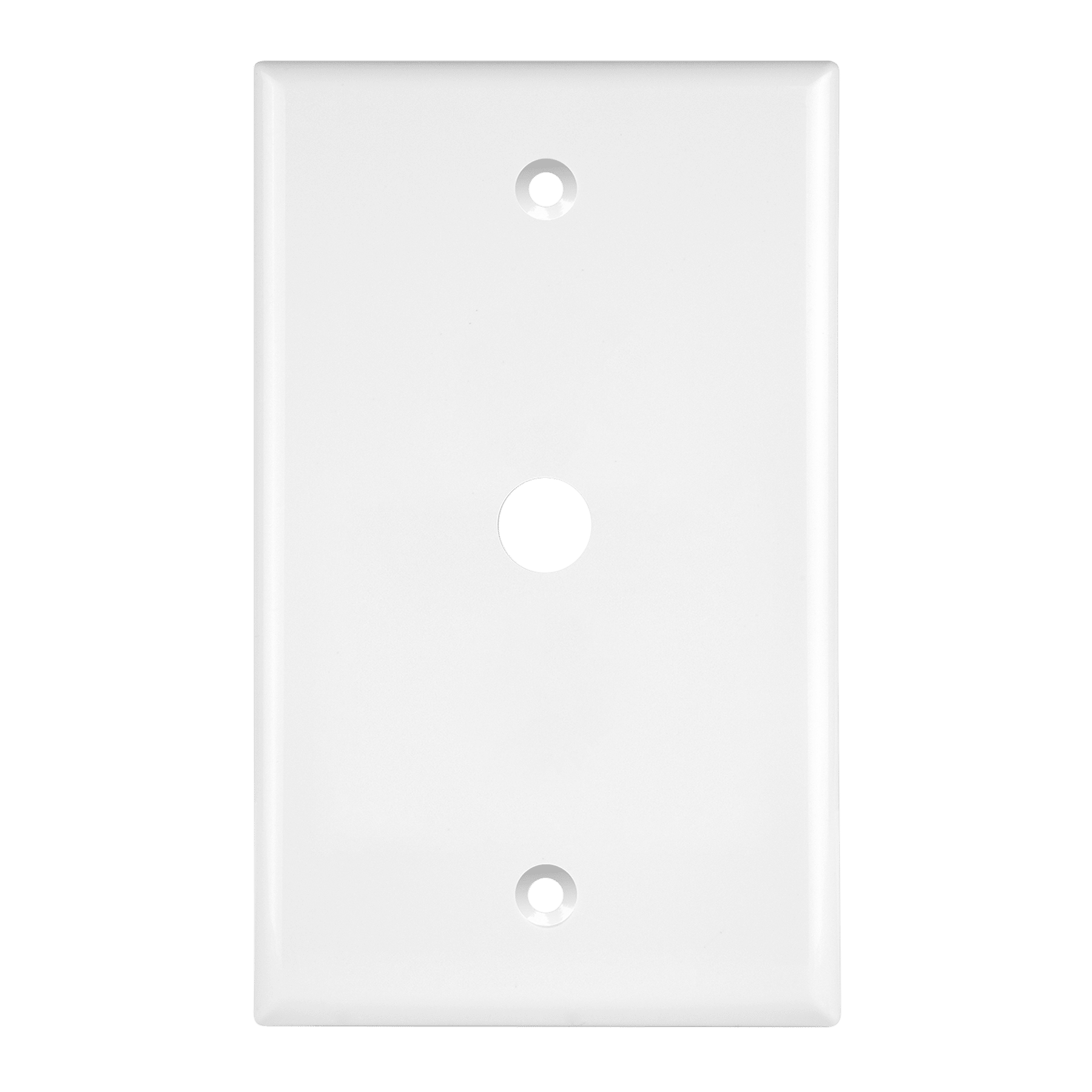 1-Gang 0.406" Hole Phone Cable Wall Plate