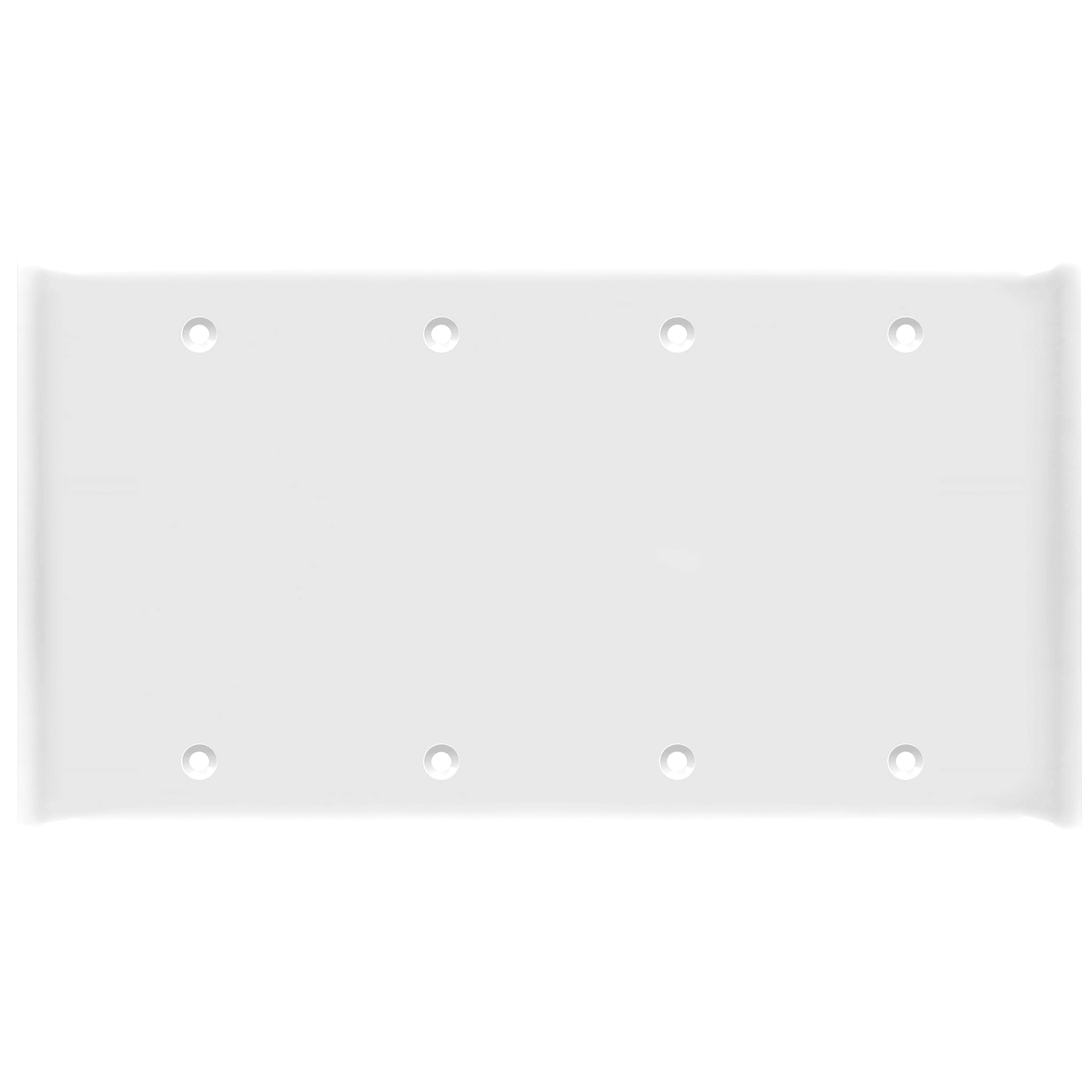 4-Gang Blank Wall Plate