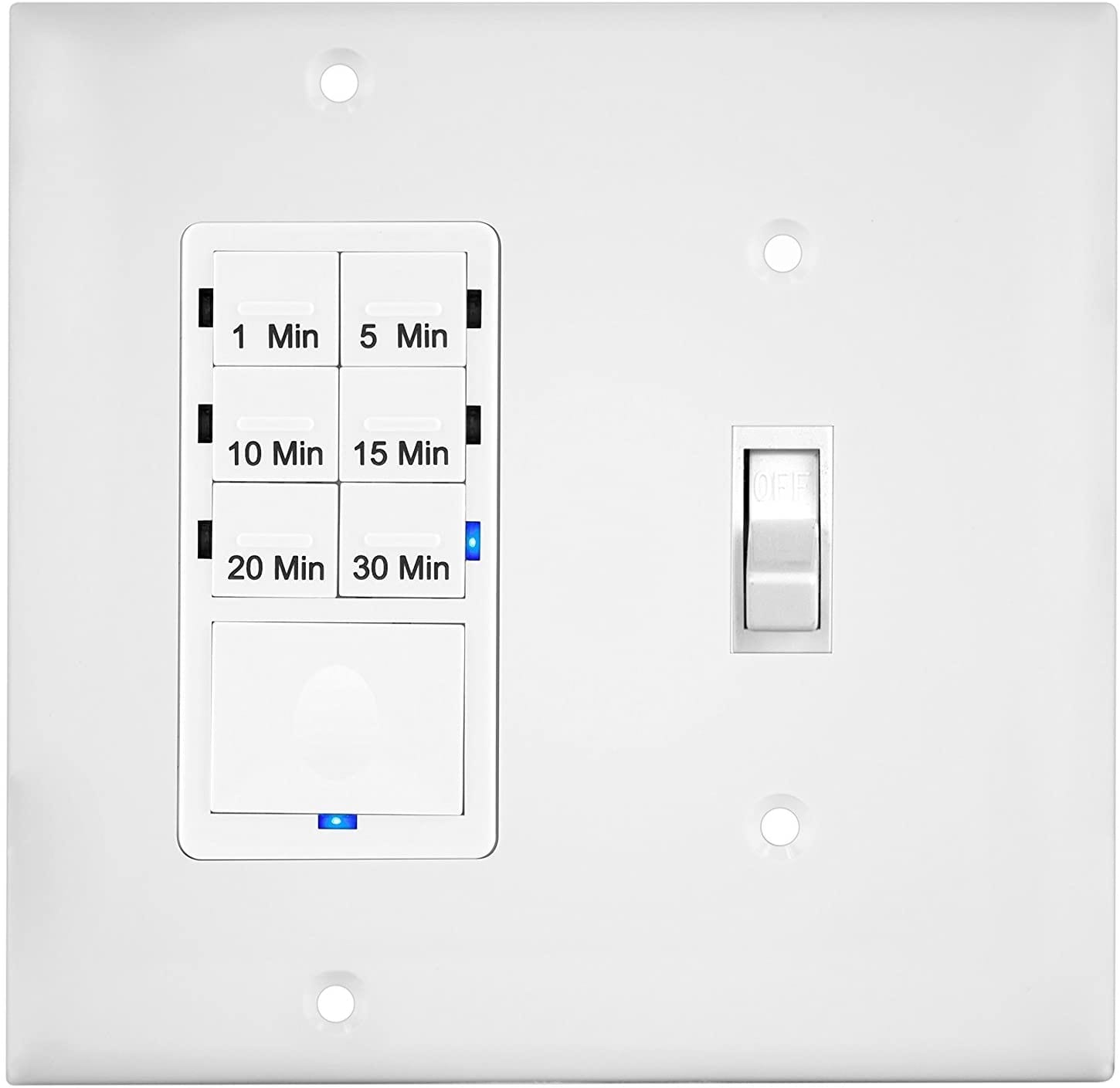 2-Gang Toggle Switch/Decorator Outlet Combination Wall Plate