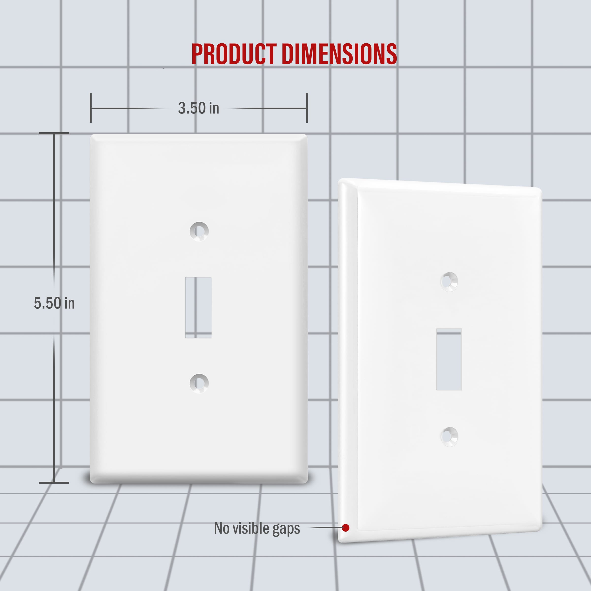 1-Gang Oversize Toggle Switch Wall Plate