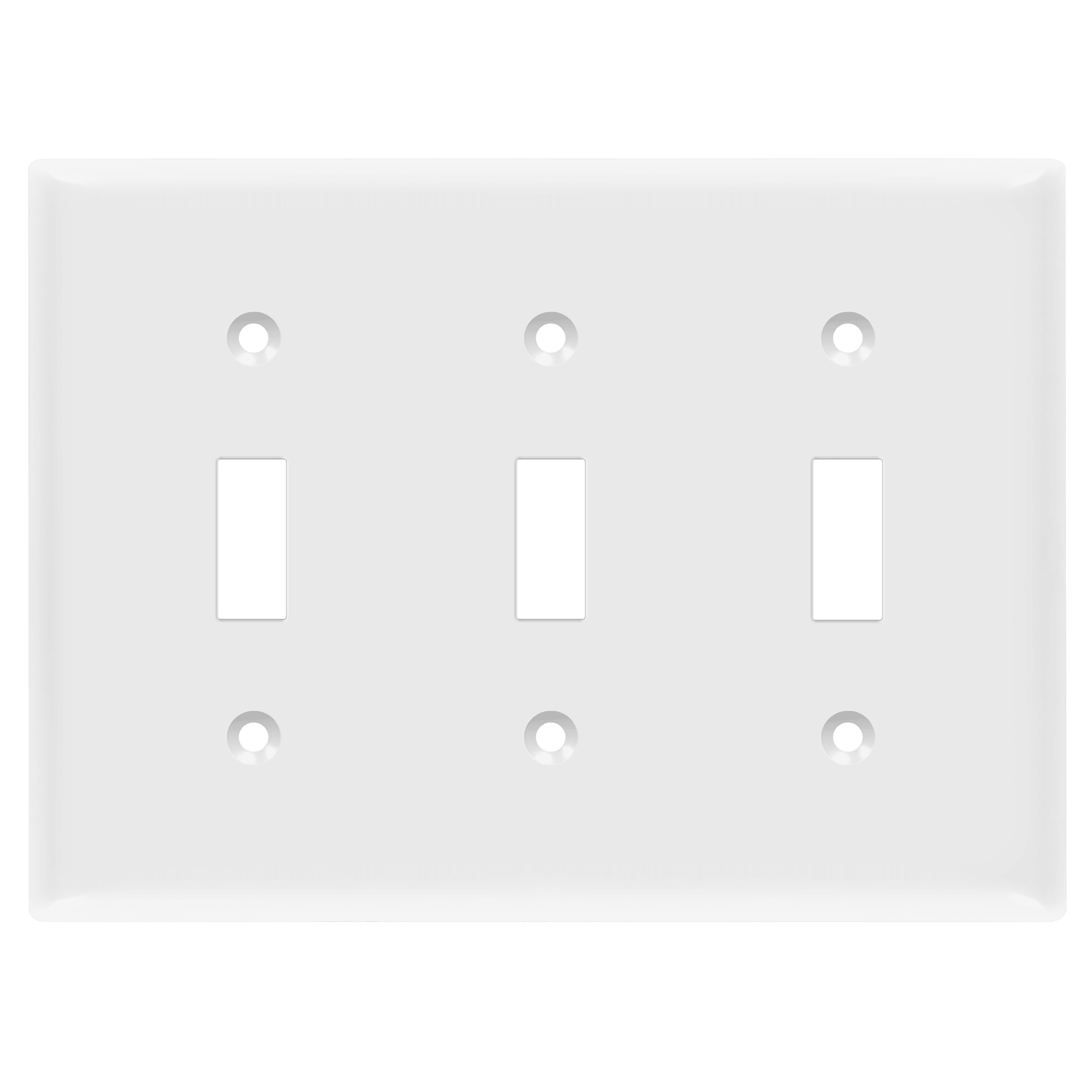 3-Gang Toggle Switch Wall Plate