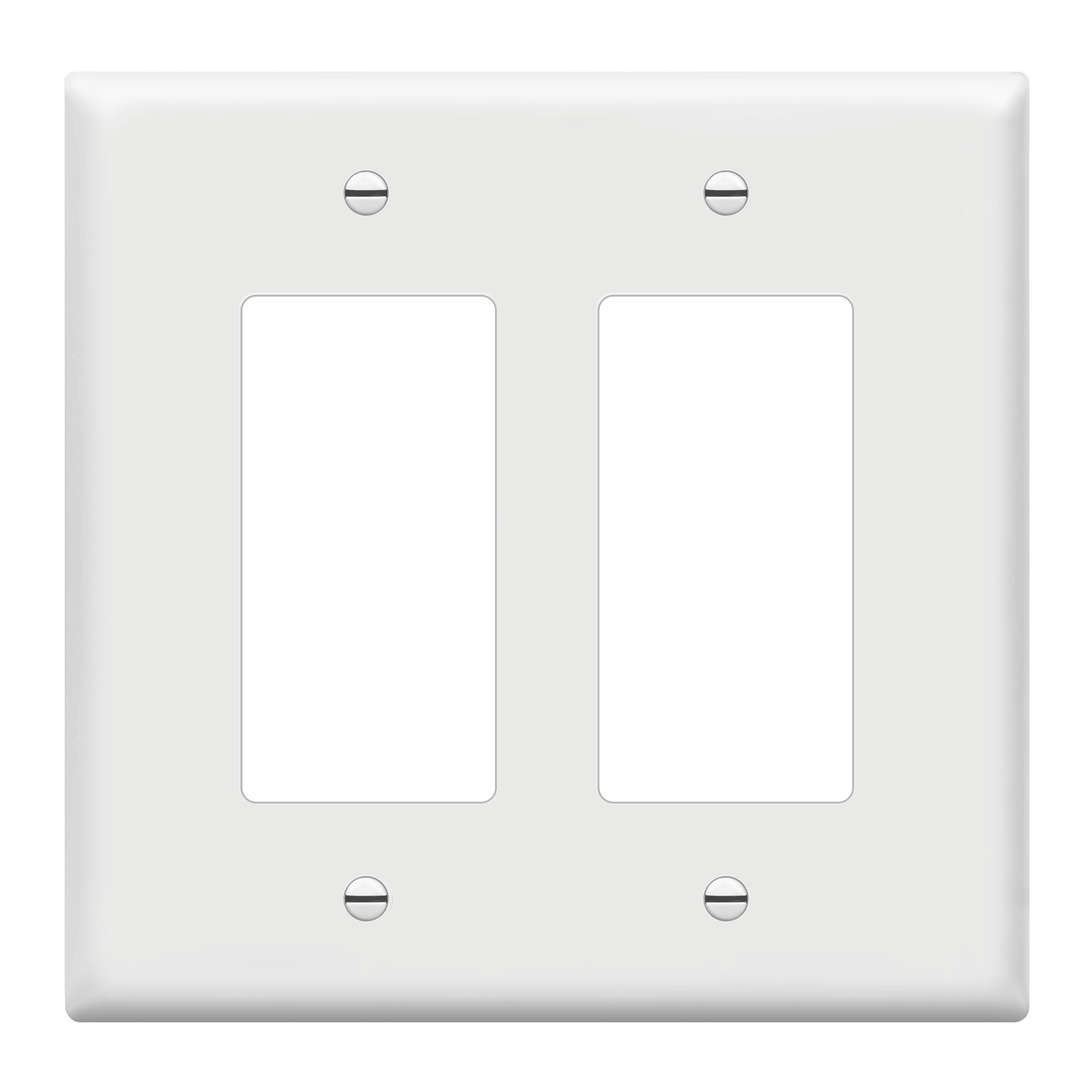 2-Gang Midsize Decorator/GFCI Outlet Wall Plate