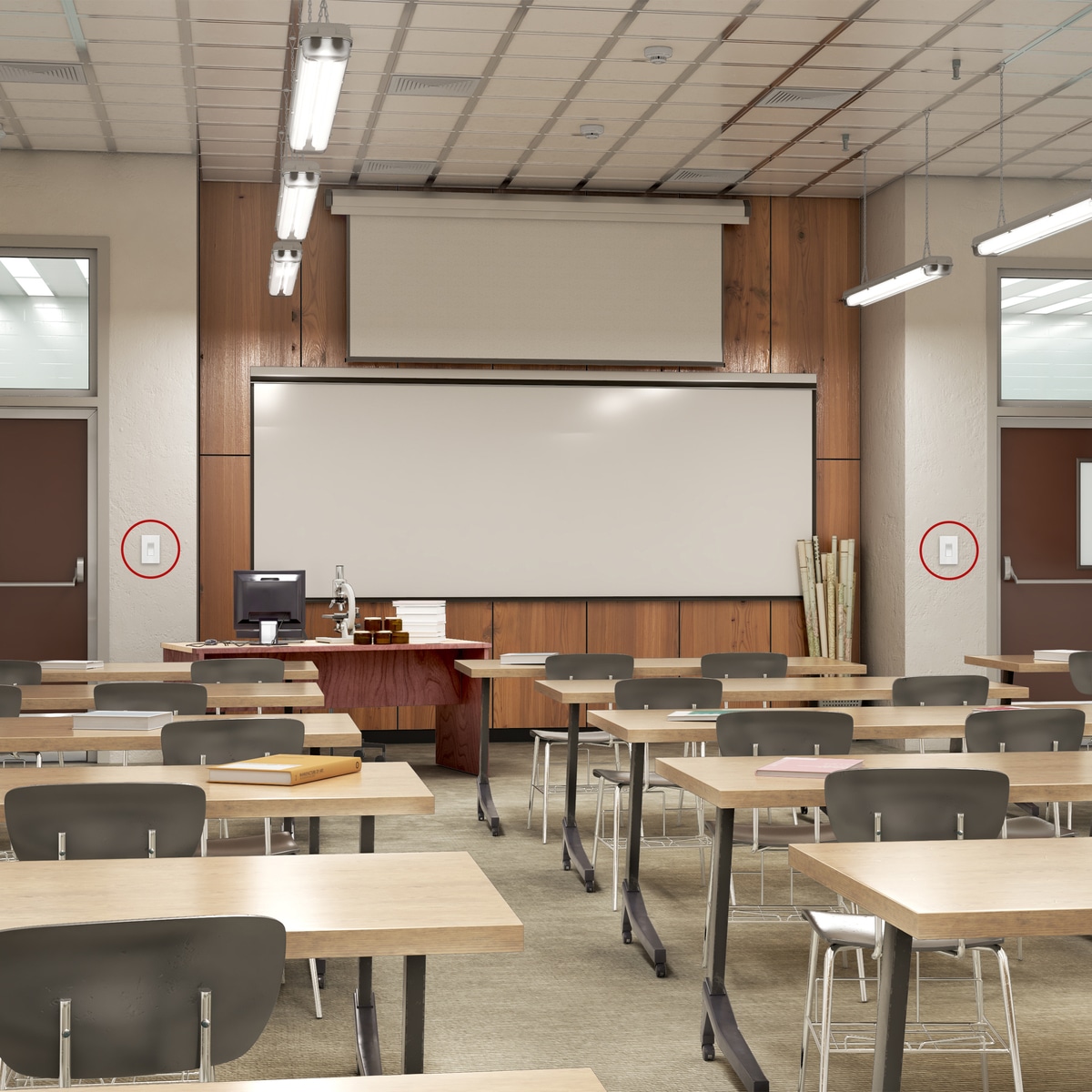 Antimicrobial 3-Way or Single Pole Decorator Paddle Rocker Light Switch 5 Antimicrobial 3-Way or Single Pole Decorator Paddle Rocker Light Switch