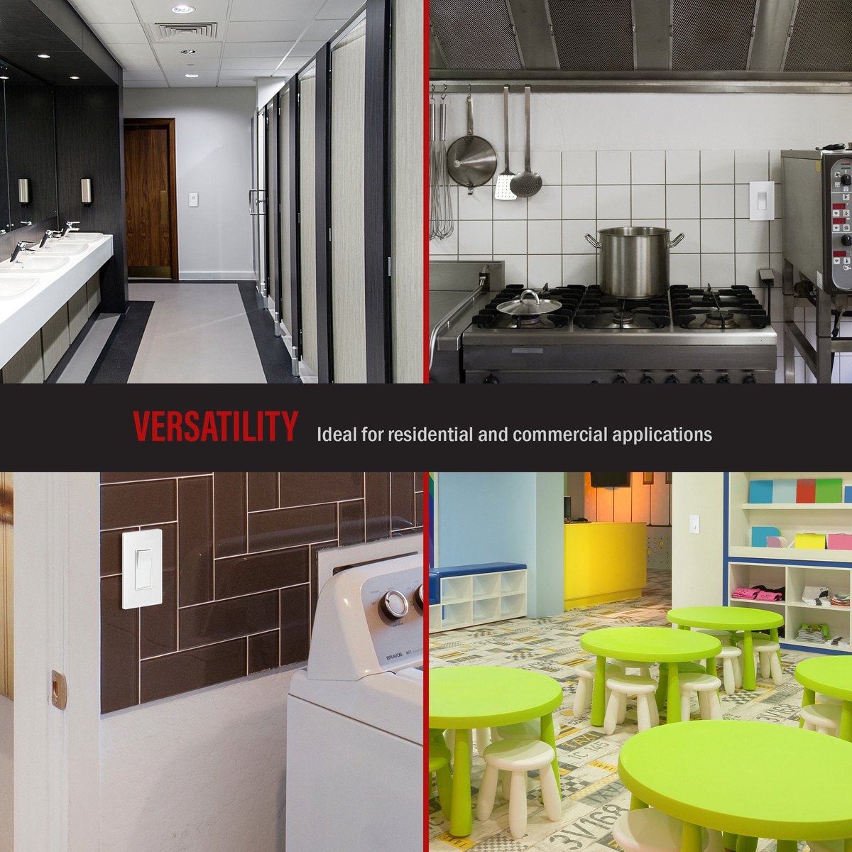 Antimicrobial 3-Way or Single Pole Decorator Paddle Rocker Light Switch 7 Antimicrobial 3-Way or Single Pole Decorator Paddle Rocker Light Switch