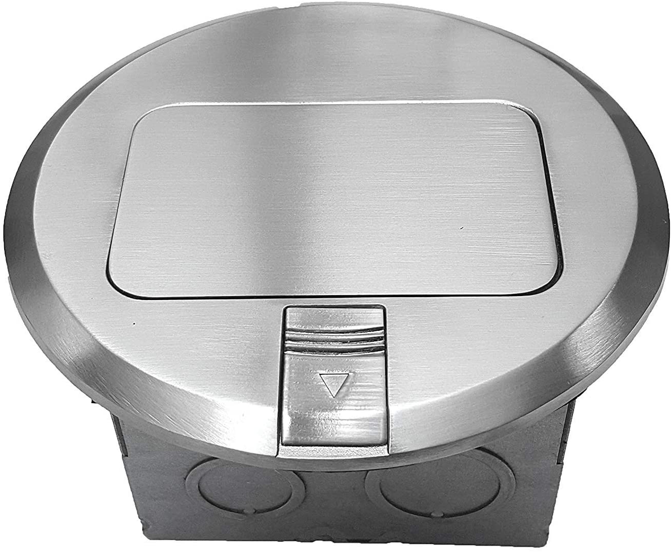 1-Gang 6" Round Pop-Up Floor Box with 20A TR Receptacle