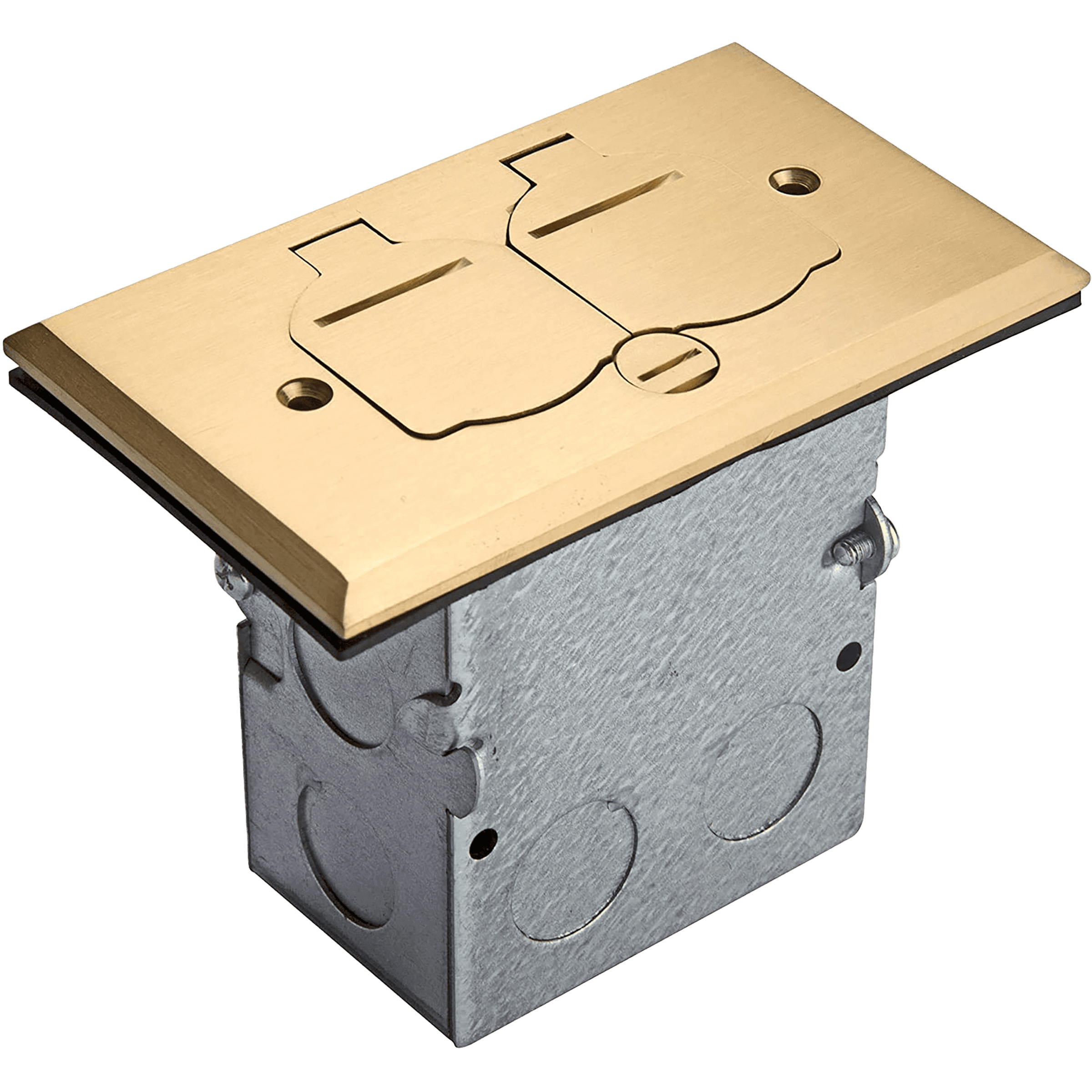 Tamper-Resistant Floor Box Brass Cover, Floor Boxes, Electrical Boxes