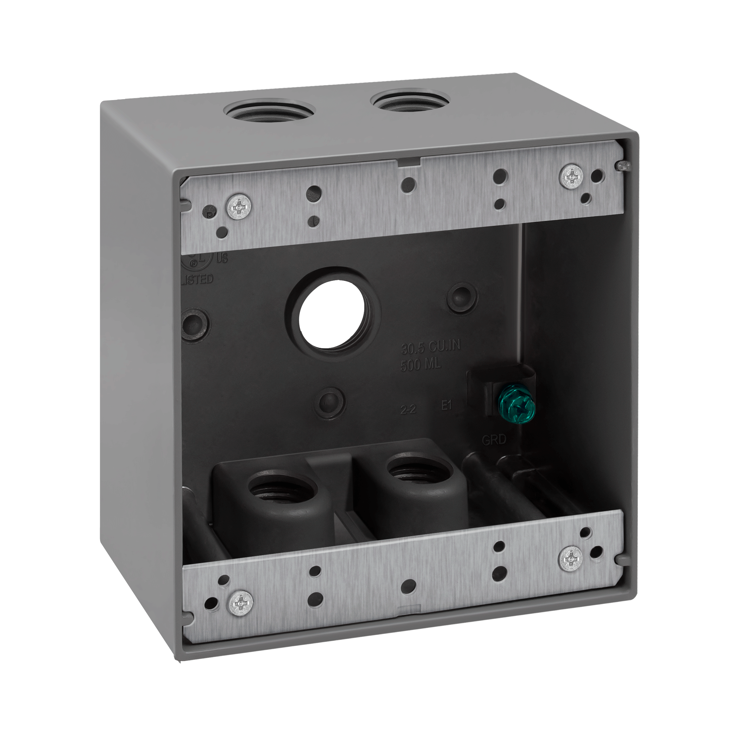 Weatherproof Outlet Box with Five 1/2-in Threaded Outlets
