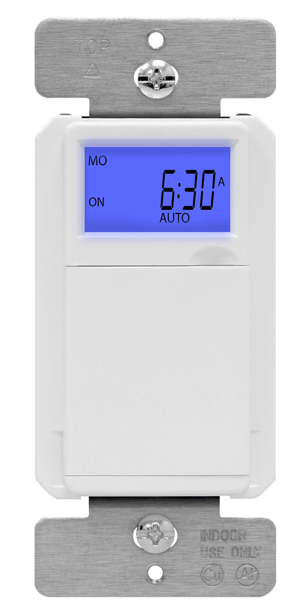In-Wall 7-Day Digital Programmable Timer Switch, Backlit