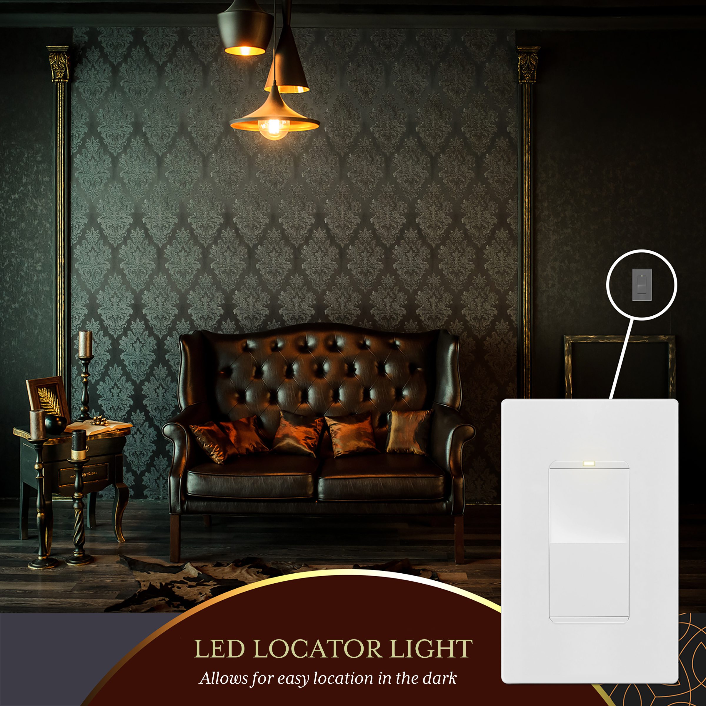 Rêve Collection Lighted Decorator Switch