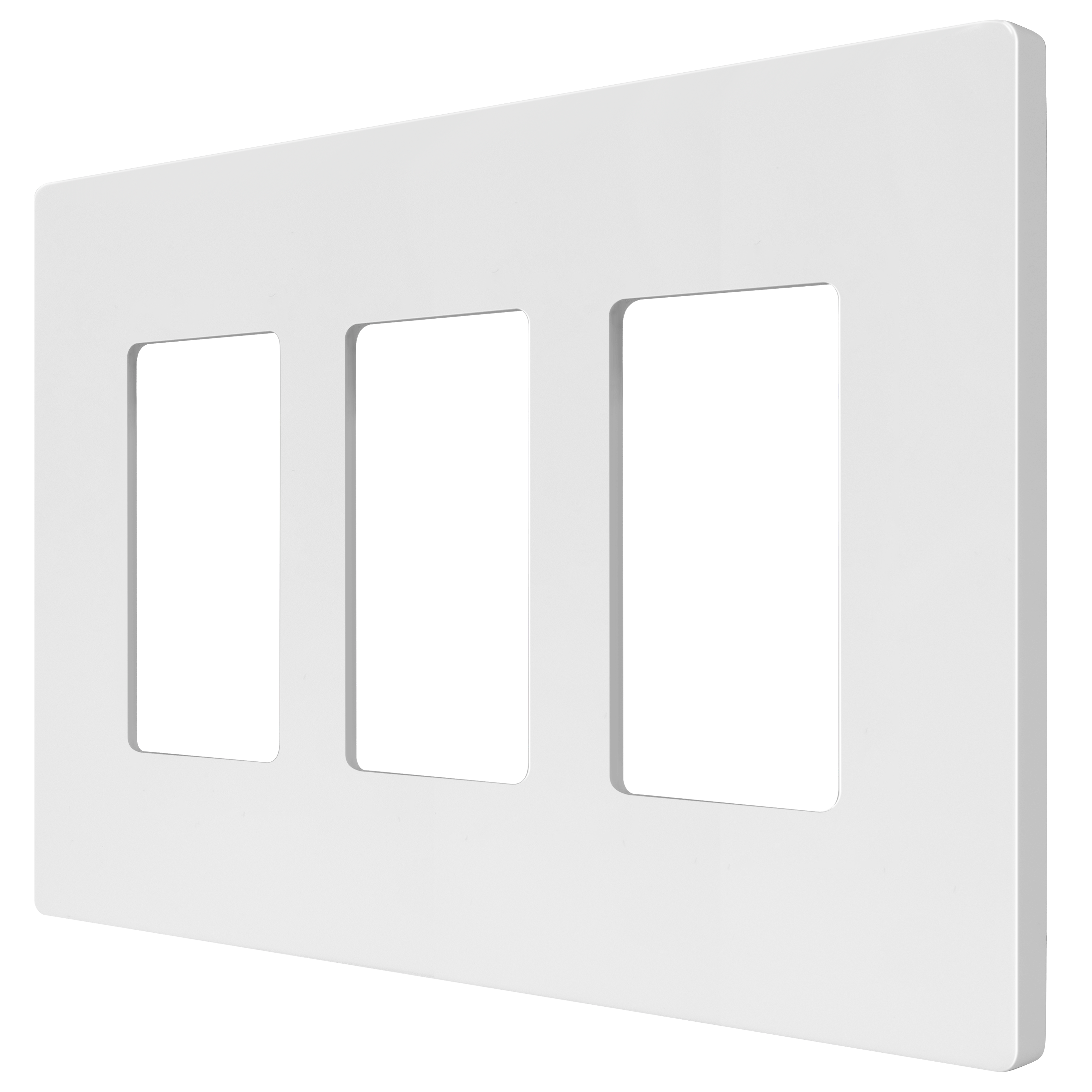 Rêve Collection Luxury Triple Decorator Switch Cover Screwless Wall Plate