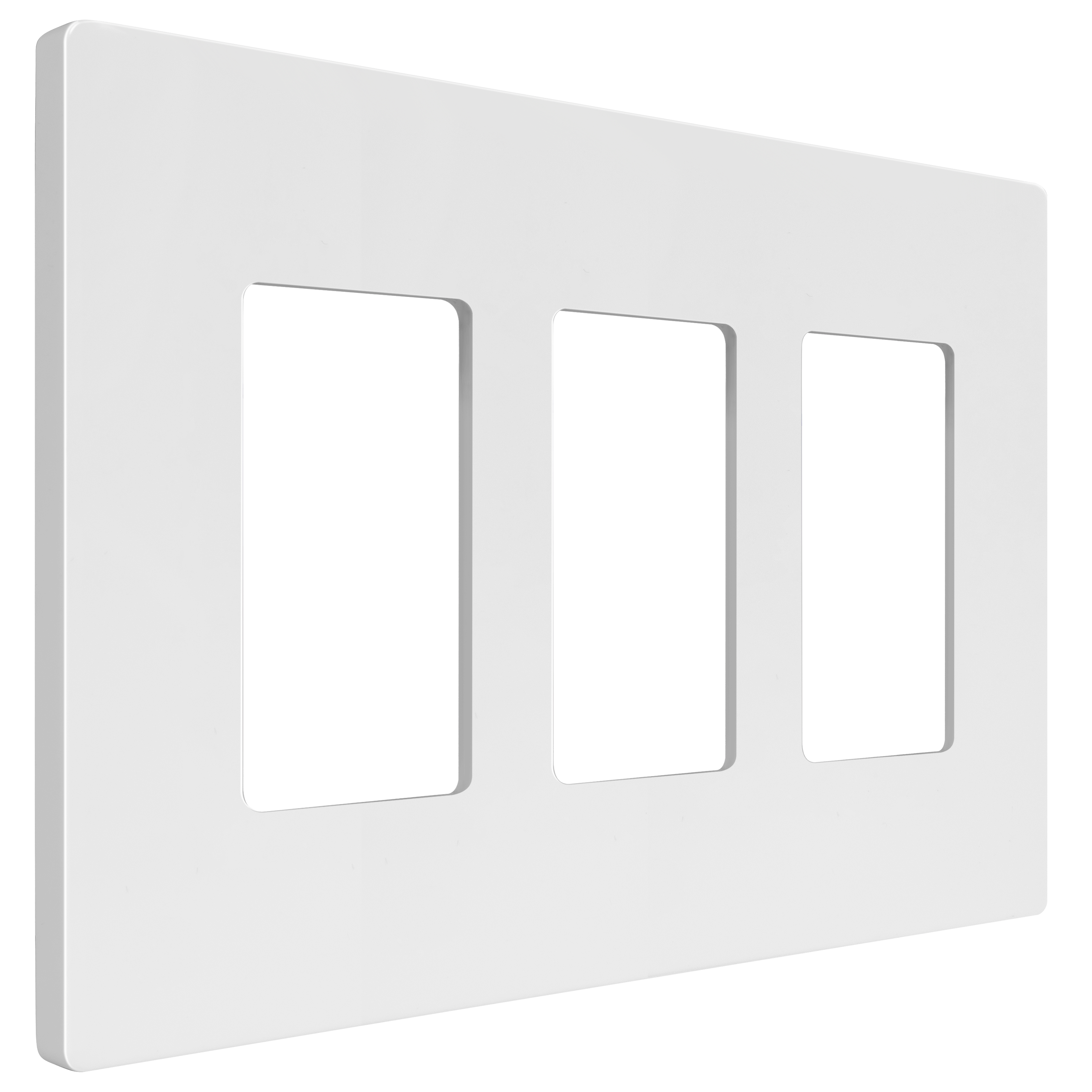 Rêve Collection Luxury Triple Decorator Switch Cover Screwless Wall Plate