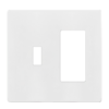 ENERLITES Combination Toggle Light Switch/Decorator Light Switch Plate