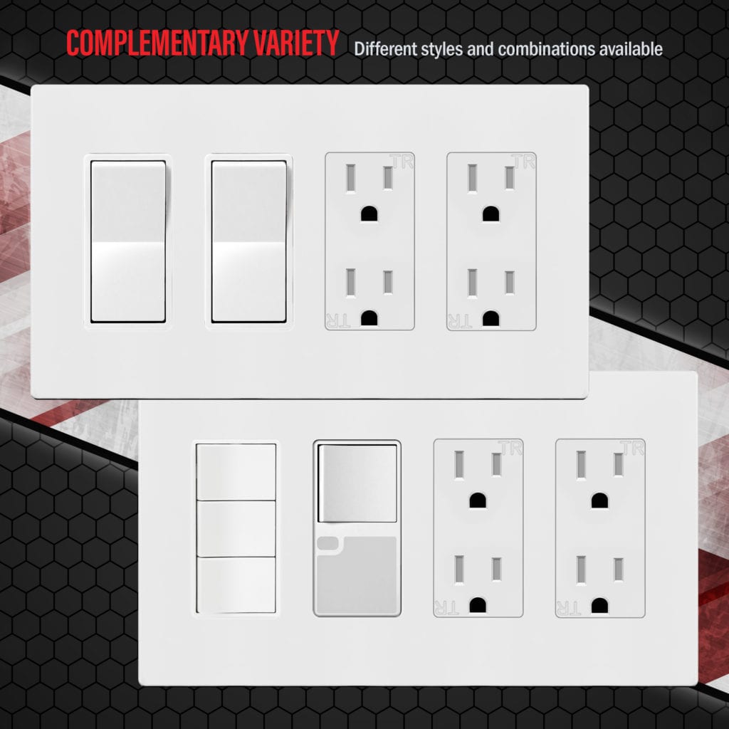 4Gang Screwless Decorator Wall Plate TOPGREENER