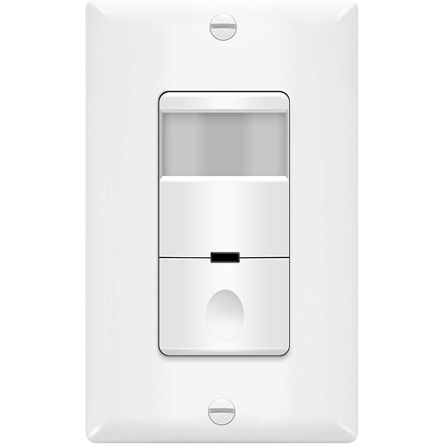In-Wall PIR Occupancy/Vacancy Motion Sensor Switch, No Neutral Wire Required