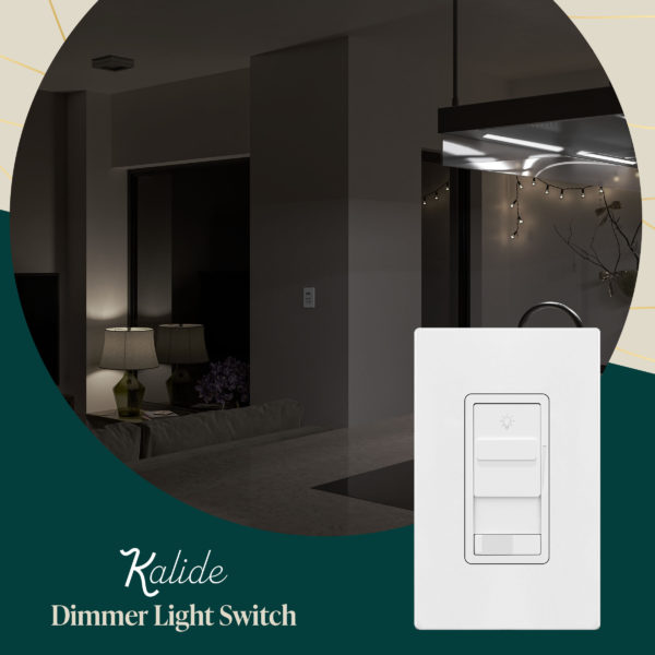 DEWENWILS LED Dimmer Switch, with LED Light Bulb Set, Full Range Slide  Control, 6.6 ft Extension Cord, UL Listed