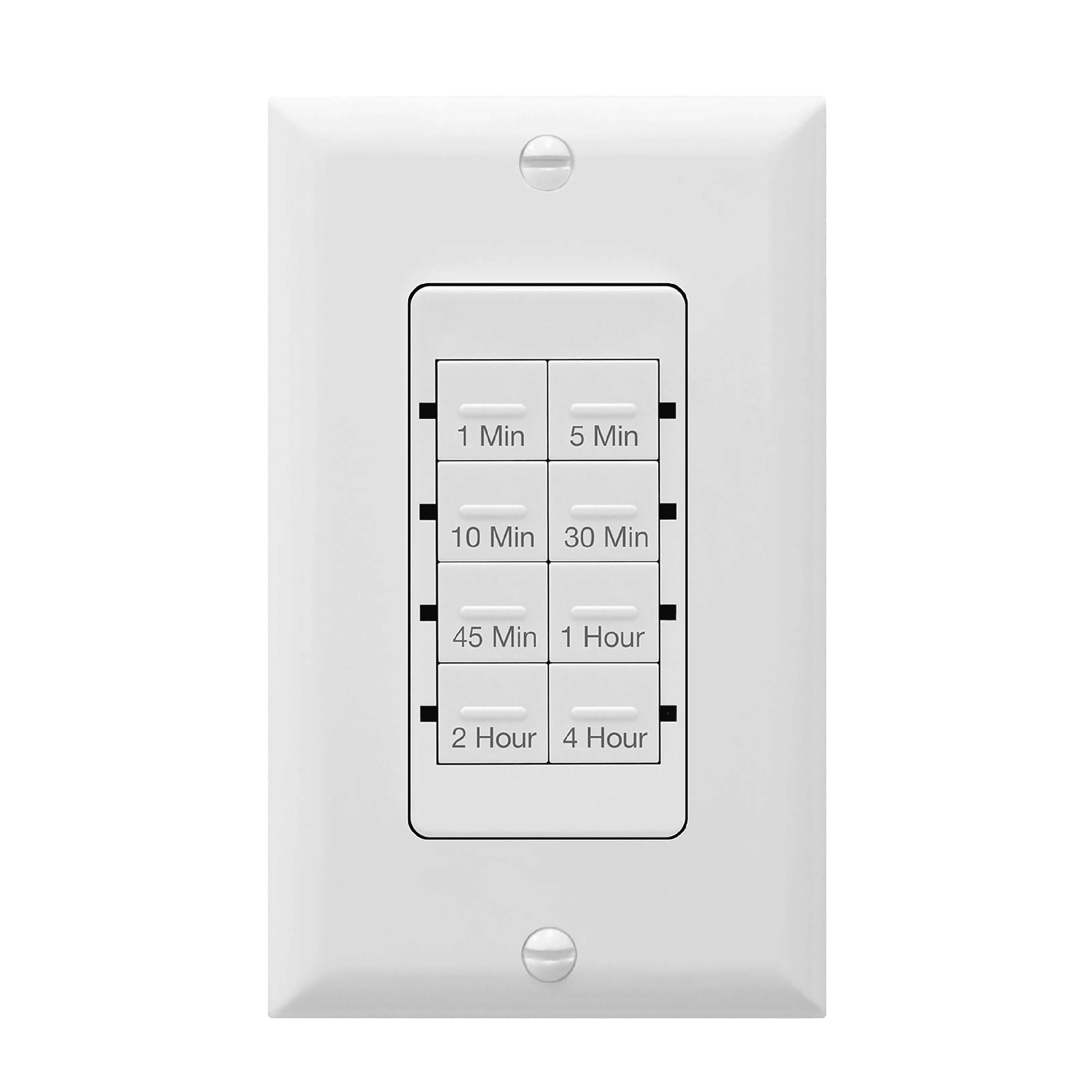 In-Wall Preset Countdown Timer Switch (1 Minute-4 Hours)