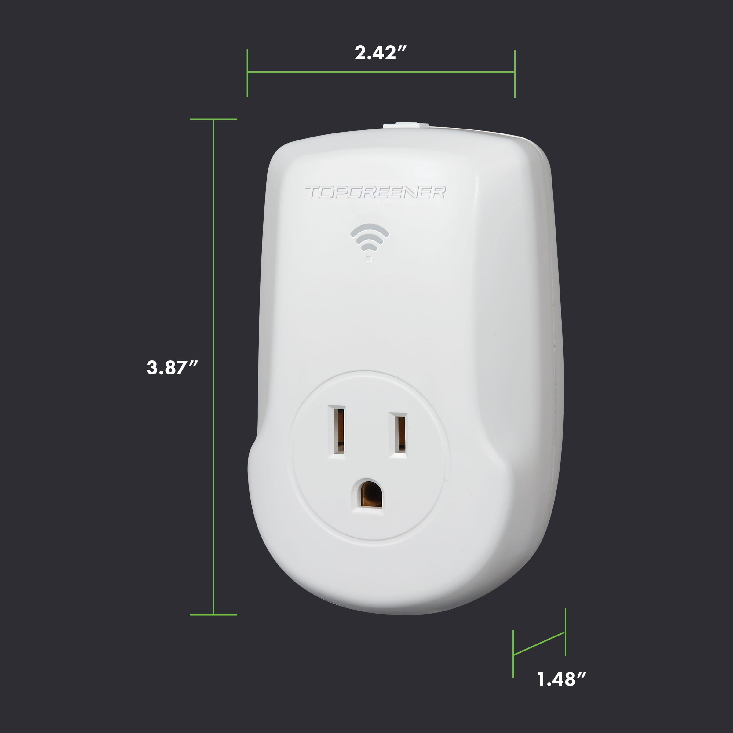 Heavy-Duty Smart Wi-Fi Plug-in (15A) with Energy Monitoring