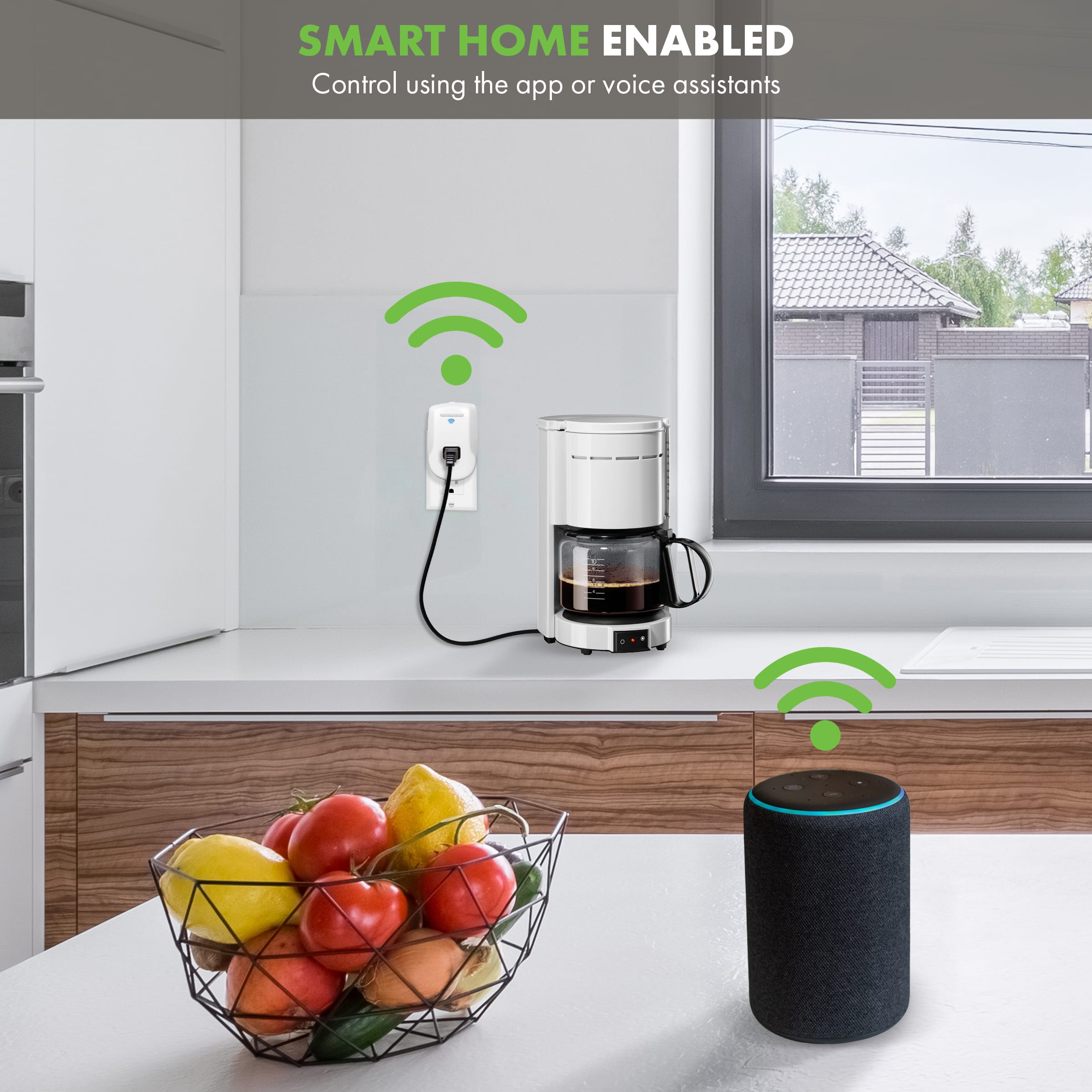 smart wi-fi plug-in home automation