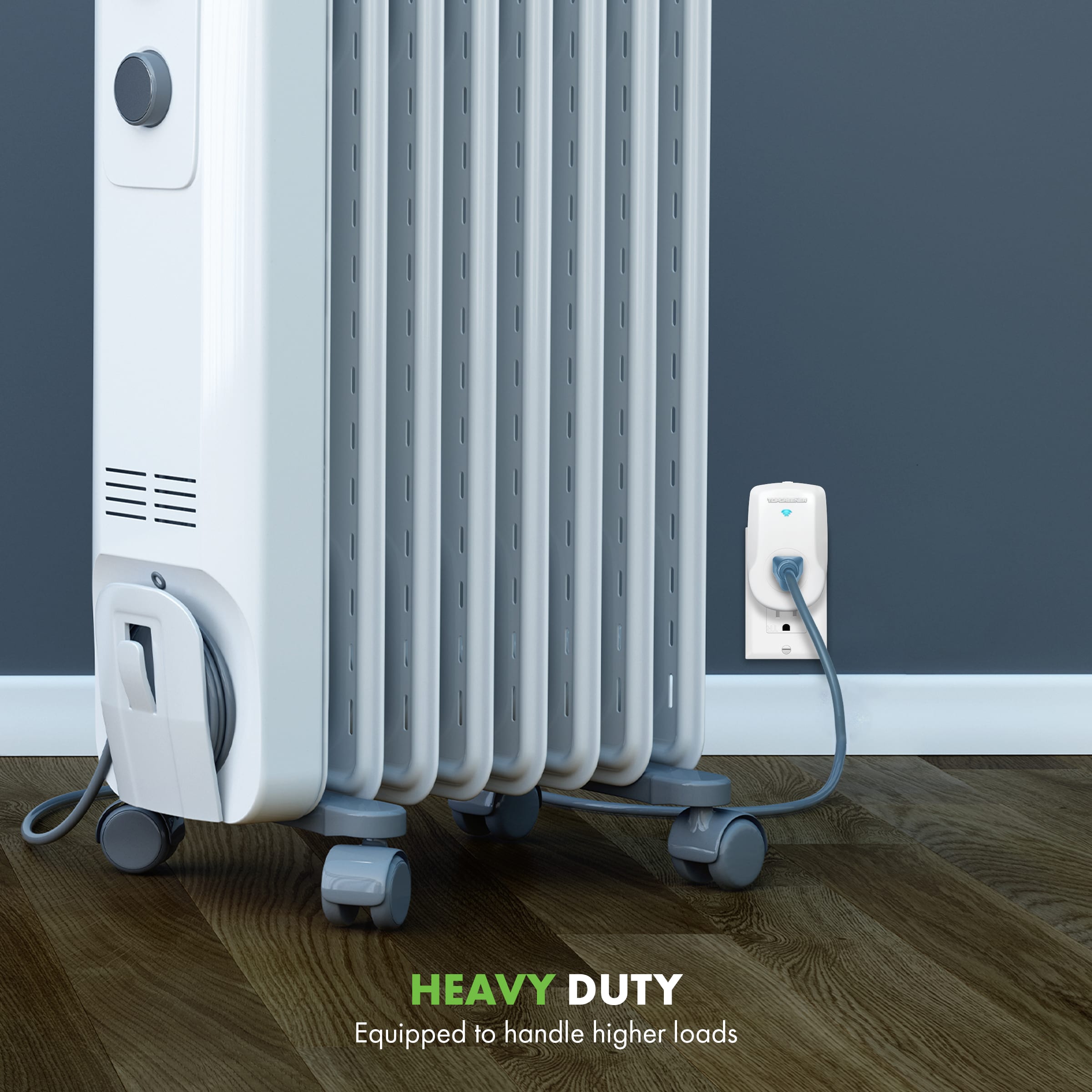 Heavy-Duty Smart Wi-Fi Plug-in (15A) with Energy Monitoring
