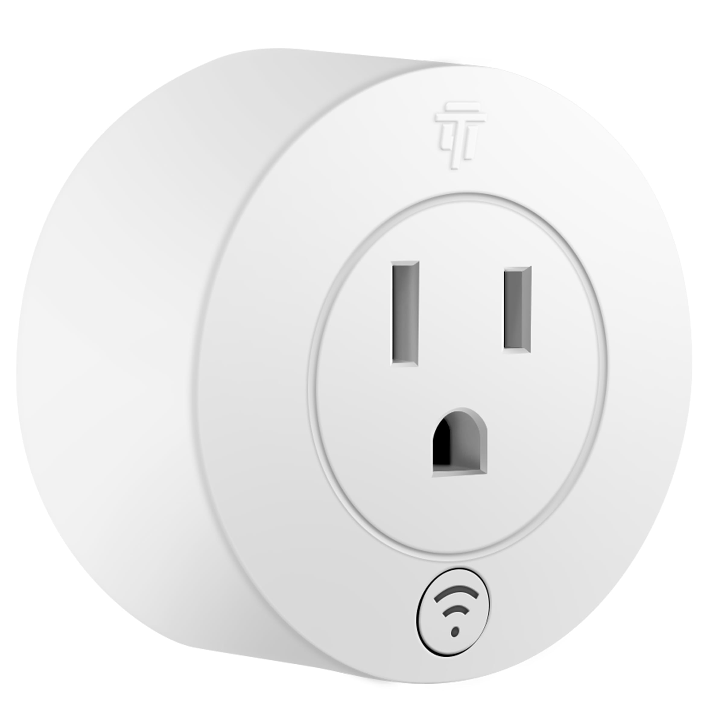 Round Smart Wi-Fi Plug-In (10A) with Energy Monitoring