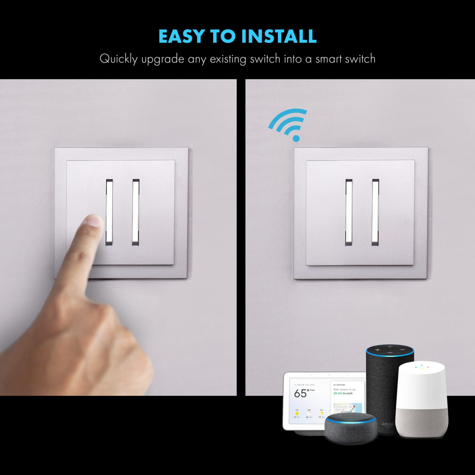 Wi-Fi Relay Module Hidden Smart Switch | TOPGREENER