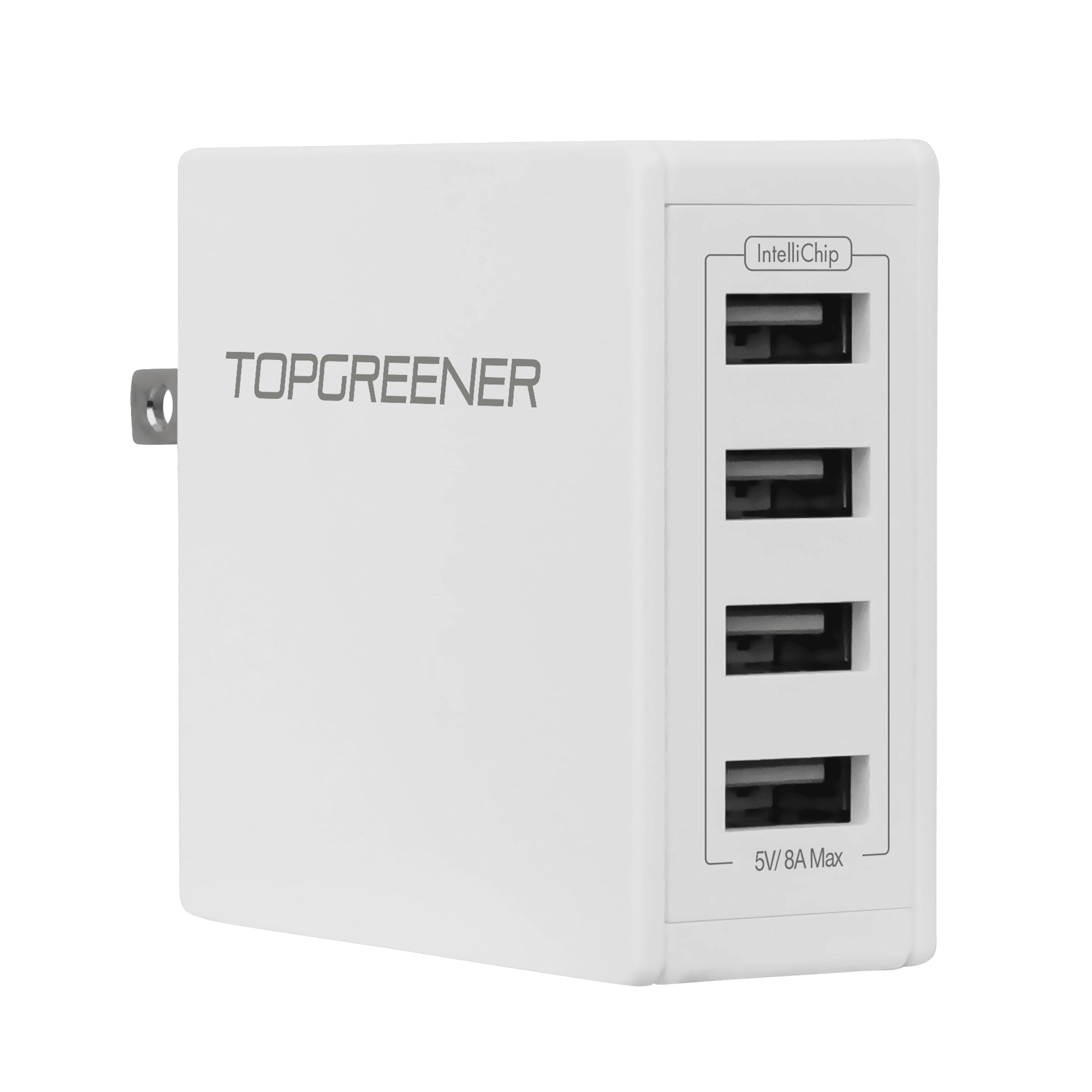 40W 4-Port USB-A Travel Wall Charging Adapter