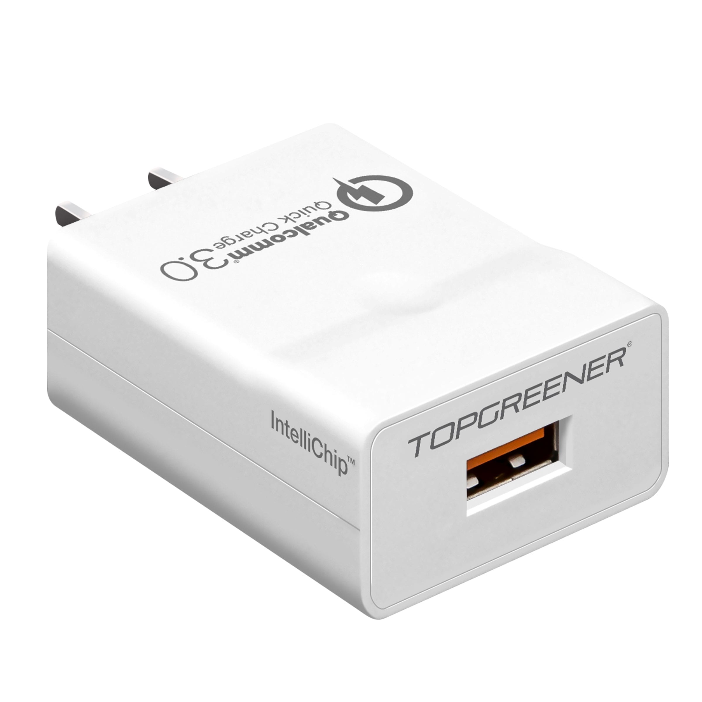 18W Qualcomm Quick Charge 3.0 USB-A Wall Charging Adapter