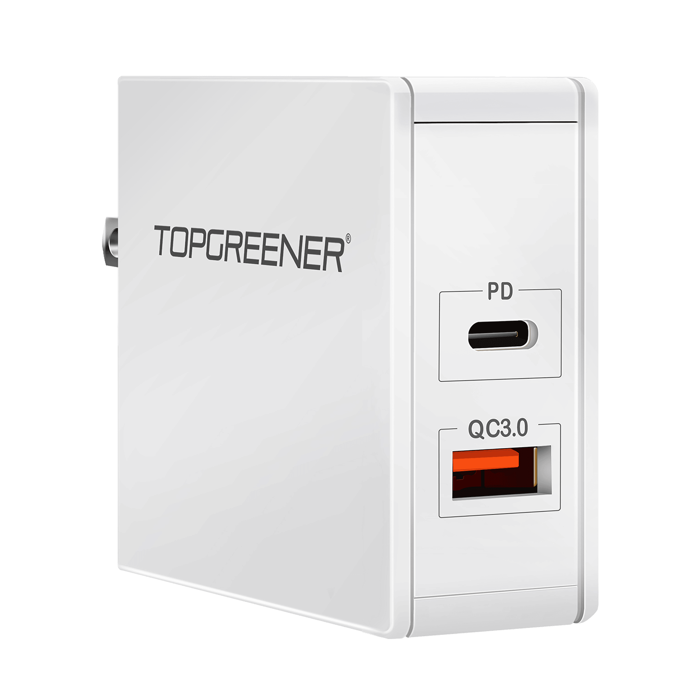 36W Qualcomm Quick Charge 3.0 and Power Delivery USB Wall Charging Adapter