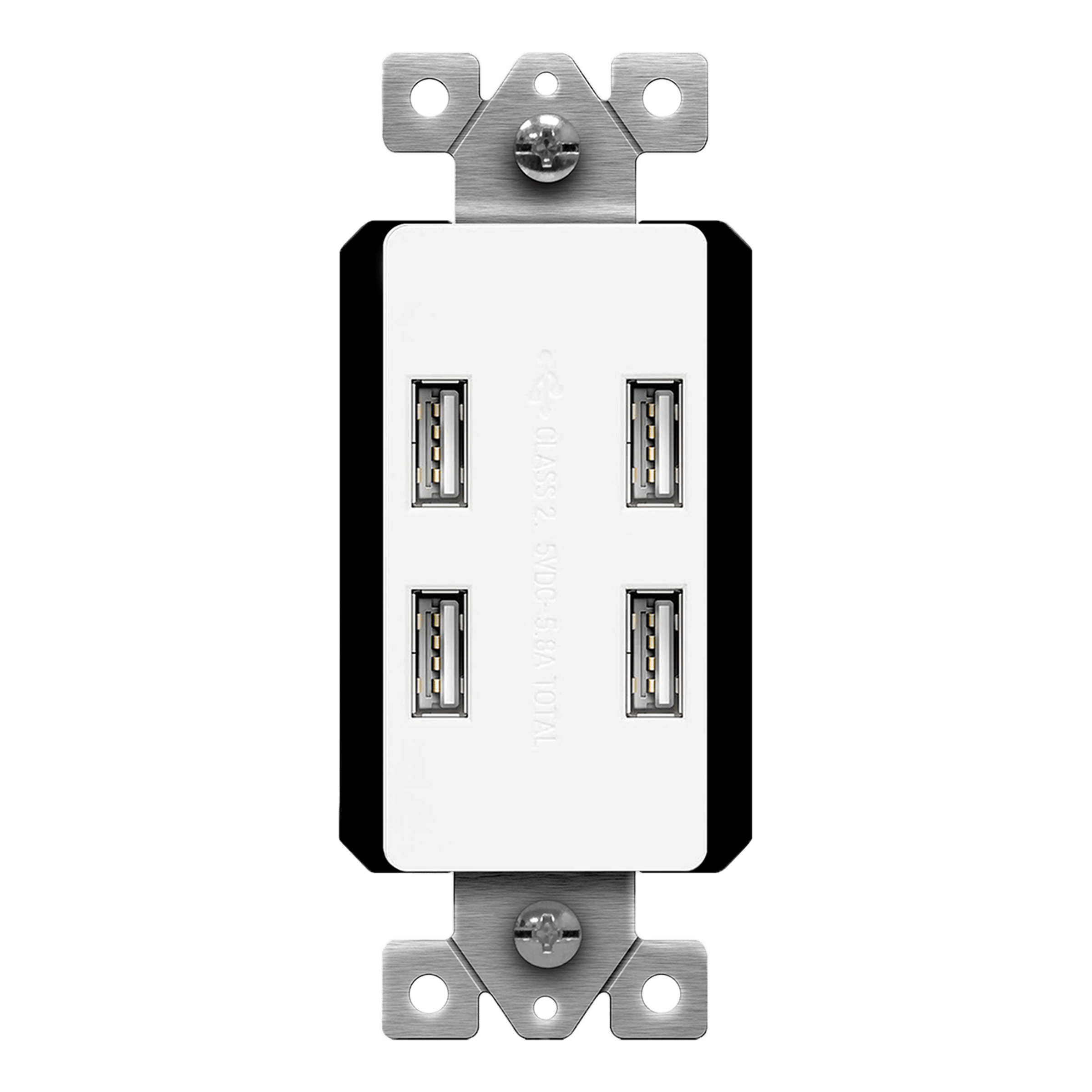 5.8A 4-Port USB-A Charging Outlet
