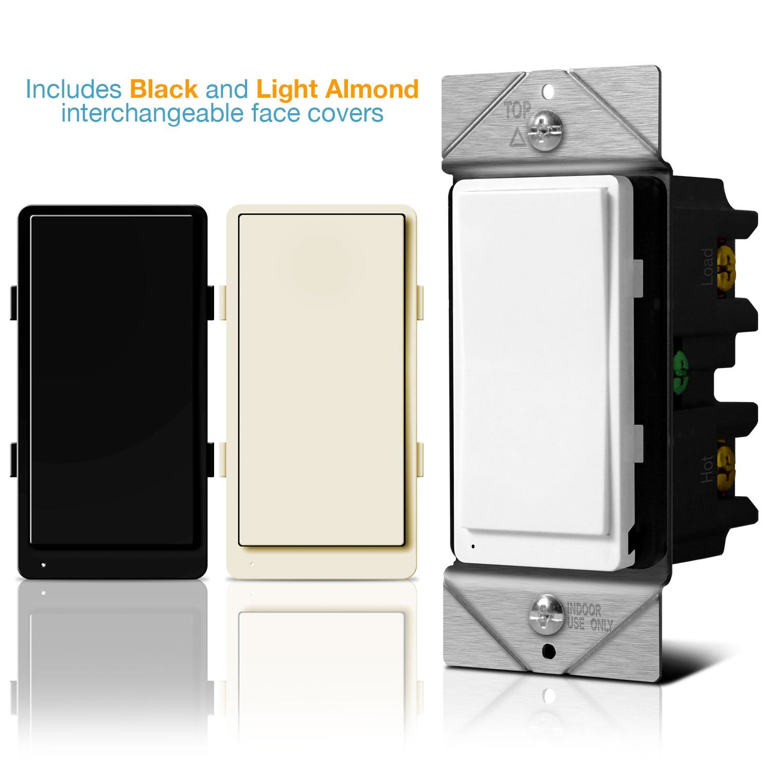 In-Wall Smart Z-Wave Light Switch with Energy Monitoring